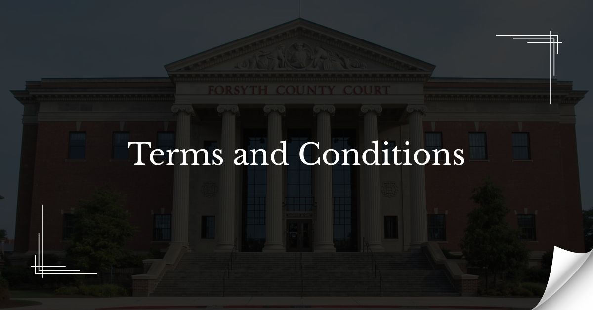 Terms and Conditions